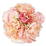 Soledi人工花シミュレーション牡丹アジサイの結婚式ホームデコレーション ピンク