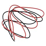 シリコーンケーブル，SODIAL(R) 1パケット2 個16ゲージ1メートルのシリコーンケーブルファインビーチ16 AWG、黒と赤
