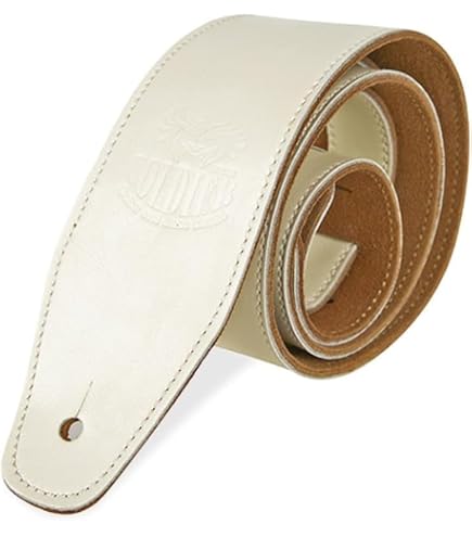 Amazon | Levy's Leathers MSS2-WHT ガーメントレザーギターストラップ