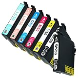 IC6CL50 (BK×2/C/M/Y/LC/LM)【7本】 最新 互換 インクカートリッジ ふうせん 50 IC50 インク EPSON エプソン 純正と併用可能 (機種: EP-302 EP-702A EP-703A EP-704A EP-705A EP-774A EP-801A EP-802A EP-803A EP-803AW EP-804A EP-804AW など)【STAR JET製】