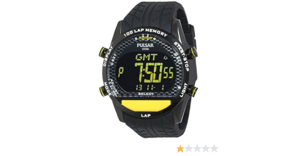 Amazon | 時計 Pulsar Racing GMT Chronograph Digital メンズ watch #PV4005 [並行輸入品]  | メンズ腕時計 | 腕時計 通販