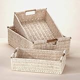 Gifts & Decor Bamboo Handle Woven Corn Husk Nesting Basket, 3-Piece by Gifts & Decor