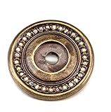 Carpe Diem Hardware 866-3AB Caché Escutcheon with Swarovski Crystals, Antique Brass [並行輸入品]