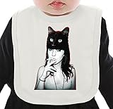 RIVER ISLAND SEXY WEED CAT GIRL ネクタイを有する有機ビブ Medium