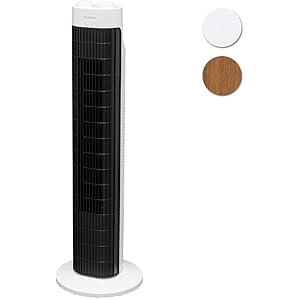 アイリスオーヤマ 扇風機 タワーファン スリム 左右自動首振り パワフル送風 風量3段階 タイマー付き メカ式 ホワイト TWF-M73