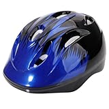 ヘルメット 子供用 軽量 FC-COO2 3-7歳　helmet　8ホール　シンプル スポーツ　スケートボード　キックボード ローラー スケート　ウォーター スポーツ ブルー＆ブラック