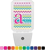 カラフルなシェブロンNight Light ( Personalized )