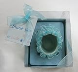 Lunaura Baby Keepsake - Set of 12 Boy Baby Stroller With Thank You Card Favors - Blue by Lunaura