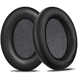 SOULWIT イヤーパッド イヤークッション for Sennheiser HD201/HD201S/HD206/HD200 Pro/HD180/HD418/HD419/HD421/HD428/HD429/HD438/HD439/HD448/HD449/HD451/HD461/HD471 用 ヘッドセット 交換 パッド 高密度フォーム PUレザー ブラック