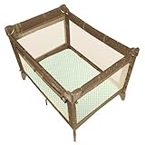 Kushies Play Pen Playard Fitted Sheet, Green Dots by Kushies [並行輸入品]