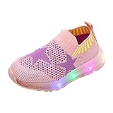 Tovadoo スニーカー　子供シューズ　シューズ 星柄　可愛い　光る靴 発光靴 七彩男の靴 LED輝　運動靴 （13.5~18cm） スポーツ 男女兼用 スニーカー こども靴 光る靴 1~6歳　Co