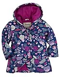 Hatley ハットレイ  ガールズ・パイル(タオル地)ライニング付・レインコート、蒸れなくて春から秋までハーフコートのように使えますフィールドフラワー柄 100cm 、4Y(104cm) マルチカラ