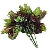 Merssavo チャーム人工プラスチックシルクユーカリ植物花ホームガーデンウェディングインテリア