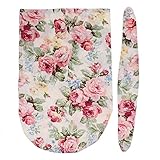 Kesoto 赤ちゃん 新生児 花柄 スワドル ラップ　ブランケット 寝袋 ヘッドバンド セット ソフトコットン 全3スタイル - スタイル3