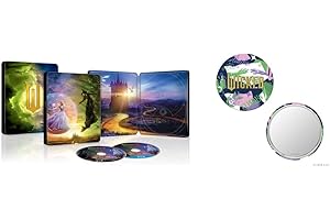 【Amazon.co.jp限定】ウィキッド 永遠の約束　４Ｋ ＵＨＤ ＋ ブルーレイ セット　スチールブック仕様 [Light] オリジナル刺繍缶ミラー付きコレクション（ビジュアルシート3枚セット＋ポストカード3枚セット付き）[Blu-ray]
