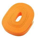 KUKU工房 PPテープ カバンテープ 厚さ1.2mm 10m巻 (幅25mm, W037.オレンジ)