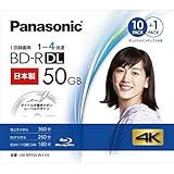 パナソニック(Panasonic) 録画用50GB 2層 1-4倍速対応 BD-R追記型 ブルーレイディスク 10+1枚パック LM-BR50LW11H