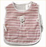 タオル製ベビー服ポンチョ　★タオル製スタイ　ポンチョ　今治タオル　日本製　ポンチャン★よだれかけ　 あぶちゃん　表ガーゼ裏タオルの高級素材使用　出産祝いやギフトにもどうぞ (ピンク)