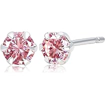 Amazon | [ララクリスティー] ピンクサファイア ピアス 0.3ct 片耳 