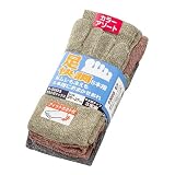 かかと付き5本指・3足組 R-5003 モク F