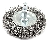 Forney 72733 Wire Wheel Brush, Coarse Crimped with 1/4-Inch Hex Shank, 2-1/2-Inch-by-.012-Inch [並行輸入
