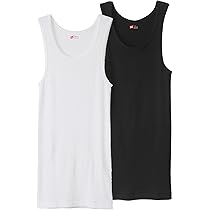Amazon | [ヘインズ] タンクトップ 丸首 2枚組 アンダーウェア
