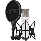 RODE Microphones ロードマイクロフォンズ NT1 シグネチャー シリーズ ホワイト NT1SIGNATUREWHITE | ショックマウント、ポップフィルター、XLRケーブル。音楽制作、ボーカル録音、ストリーミング、ポッドキャスティン