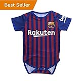 バルセロナベビースーツf.c.ホームコットンサッカーボディスーツ幼児Onesizeレッド/ブルー赤/青 0-9Monthes