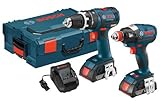 Bosch CLPK250-181L 18-volt Lithium-Ion Brushless 2-Tool Kit with Hammer Drill/Driver, Socket Ready I