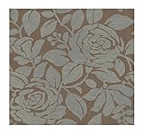 York Wallcoverings Wind River Large Scale Contemporary Gardenias 8 x 10 Wallpaper Memo Sample Linen/