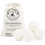 Little Brown Goose Wool Dryer Balls, Handmade Dryer Ball from New Zealand Wool, Natural Fabric Softener, Gentle Scent Booster