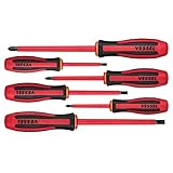 ベッセル(VESSEL) メガドラ 絶縁ドライバー 6本組 感電防止対策 VDE規格認証済 9606PS