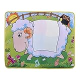 Tovadoo お絵かきシート 落書きマット スイスイおえかき 水だけで絵を描く 羊 農場 室内遊び 折り畳む 持ち運び便利 旅行 お出かけ 知育玩具 育児 大脳開発 色覚え プレゼント