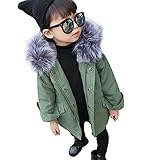 POTOJP 韓国風秋冬 毛襟 可愛い 子ども用 パンコット ジャケット ダウンコットンコート 中綿コート キッズ 上着 キャップ付き 女の子 コットンジャケット 防寒着 日常着 綿服 (100, ア