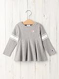 F.O.KIDS (エフオーキッズ) ベビー チャンピオン コラボ フレアー チュニック 赤ちゃん ベビー服 子供服 女の子 長袖 tシャツ 80㎝ グレー 50158 50158011