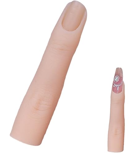 Amazon.co.jp: ADOFUNネイルアート練習用ハンド シリコン練習爪指 5個