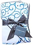 Caden Lane Luxe Collection Swirl Hooded Towel Set, Dark Blue, Infant by Caden Lane [並行輸入品]