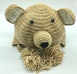 BETONG SAKAI Baby Boys Girls Infant Animal Bear Crochet Hoot Bear Hat Cap Ear Flap Warm