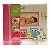 タペストリー" Lovely Owl Family"テーマ、ベビースクラップブック、およびフォトアルバム12 " × 12 "適し挿入、Includes 20 pre-designedスクラップブック