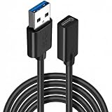 YFFSFDC USB 3.0オス Type C メス 変換ケーブル USB タイプC 変換アダプタ オスメスコード USB Type C変換接続線 5Gbps 高速データ転送 (2M)