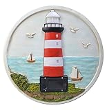Moonrays 91663 Solar Powered Lighthouse Garden Stone [並行輸入品]