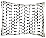 SheetWorld Crib / Toddler Percale Baby Pillow Case - White Honeycomb - Made In USA by sheetworld