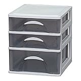 アイリスオーヤマ チェスト 浅型2段+深型1段 DCA-421 ライトグレー