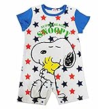 PEANUTS SNOOPY スヌーピー 半袖 ロンパース (カラー：00/70cm)