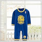 Stephen Curry 30 BABY 001 ステフィン カリー バスケ ユニフォーム ベビー服 長袖 ロンパース バスケ NBA スト系 B系 sk8【ノーブランド品】 (90) [並行輸入品