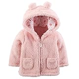 カーターズ Carter's フード付き もこもこ ふわふわ 軽めのシェルパ・ジャケット コート かわいい耳付き 秋冬 Hooded Sherpa Jacket 3M (55-61cm) [並行輸入品