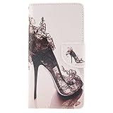 Huawei P8 Lite 手帳型 ケース カバー Zeebox [生涯補償付き] 高品質 落下防止 保護カバー カード収納 スタンド機能 マグネット式 Huawei P8 Lite 対応 (ホワイ