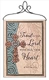 Manual Inspirational Collection Wall Hanging with Verse and Frame Trust in The Lord 13 X 18-Inch [並行
