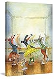 Marmont Hill vintage-kids 'バレエレッスン'キャンバス壁アート 24" x 36" MH-KIDCUR-124-C-36