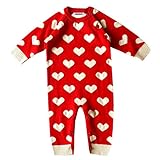 ZOEREA(ゾエレア)　ハード型 ベビー用ロンパース 100％綿糸 前開き 長袖 ピンク・レッド 可愛い 60cm 70cm 80cm 90cm 男の子 女の子 お食い初め・お正月・出産祝い・ギフト